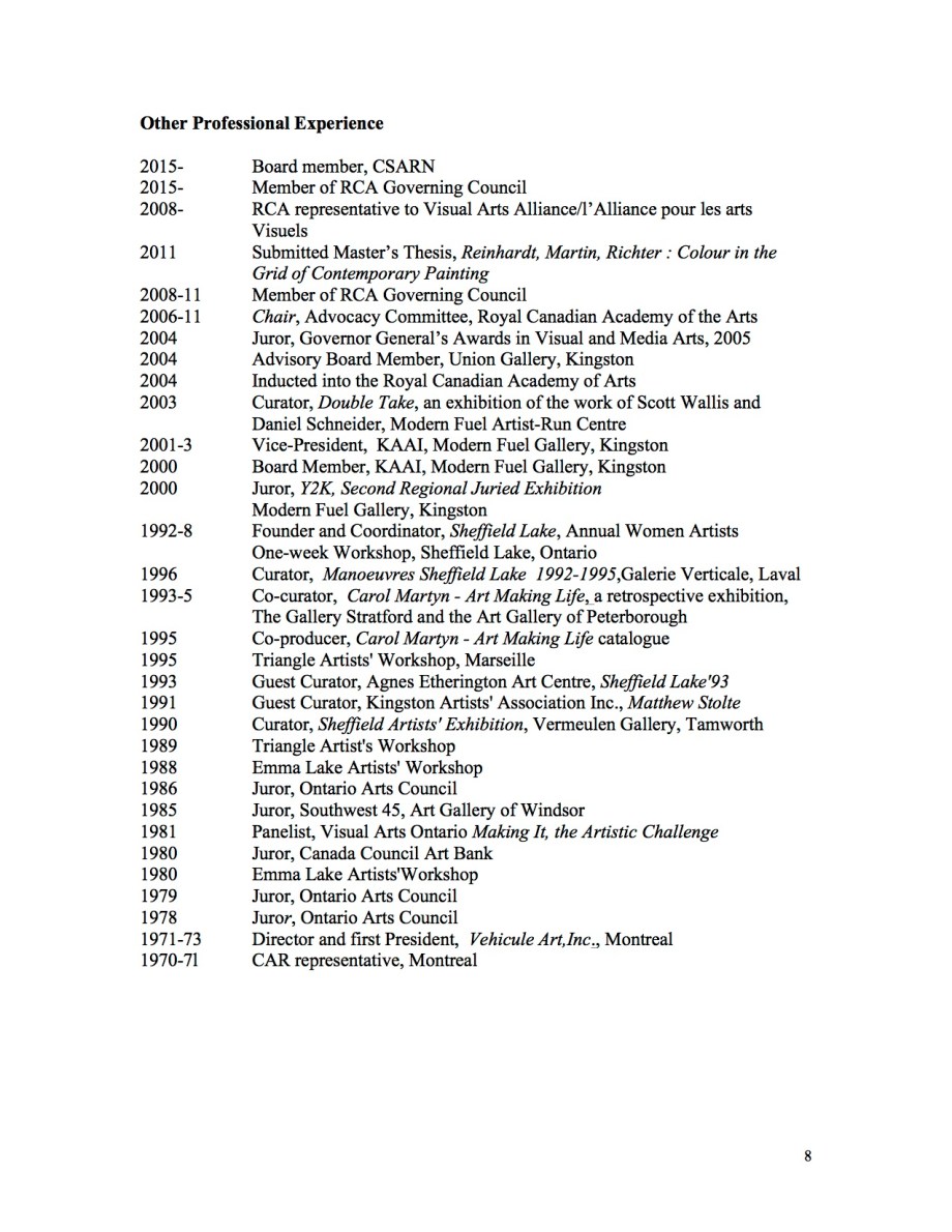 Curriculum Vitae Ristvedt August 2016 - page 8