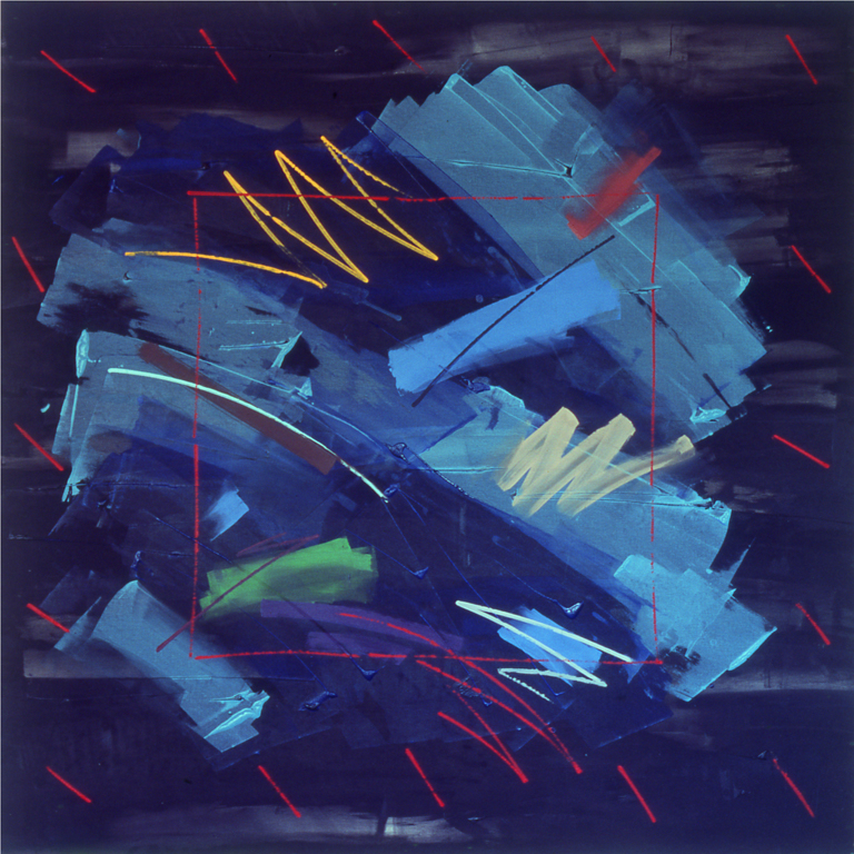 Devil Blues (1979), acrylic/canvas, 78" x 78"