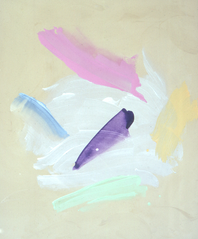 Silver Circle (1982), acrylic/canvas, 72" x 60"