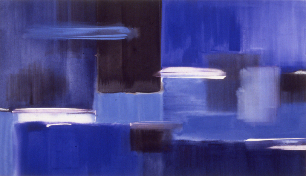 The Virtue of White (1989), acrylic/canvas, 48" x 84"