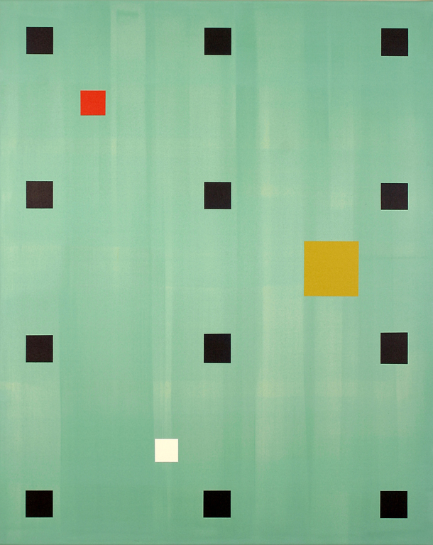 Medieval Modernism (2004), acrylic/canvas, 60" x 48"