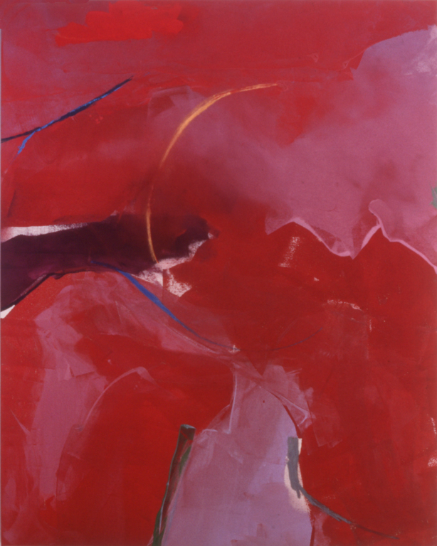 Matisse Red (1976), acrylic/canvas, 60" x 48"