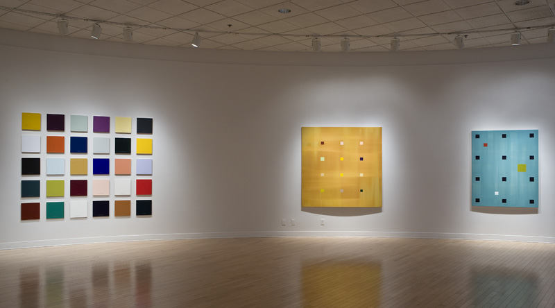 (From left) Colour and Meaning: an Incomplete Palette (2008), New Day Grid (2008) and Medieval Modernism (2004)
