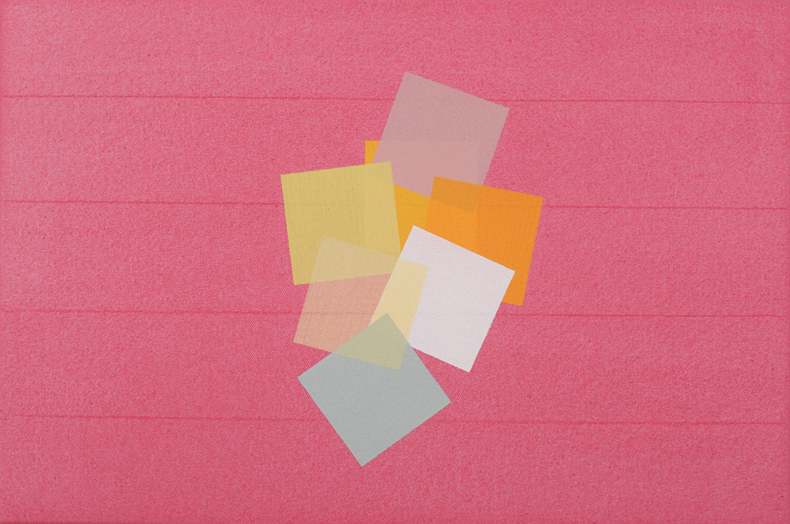 Grid Play (red) 2014, acrylic on canvas, 12